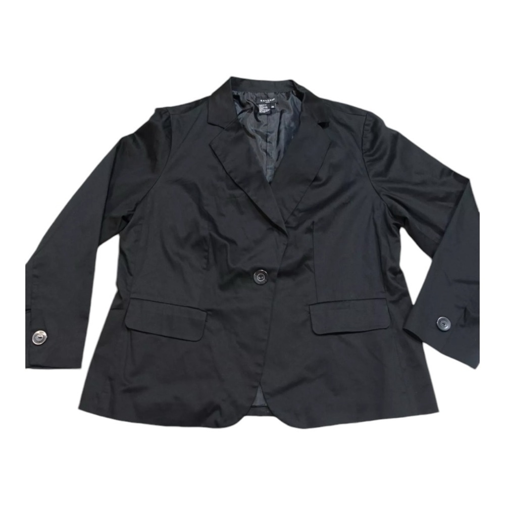 Sandro One Button Blazer in Black